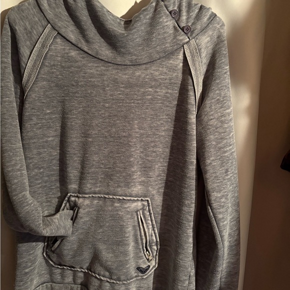 Roxy Tops - Roxy Heather Gray Knit Sweater